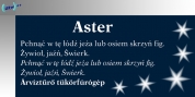 Aster font download