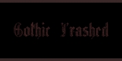 Gothic Trashed font download