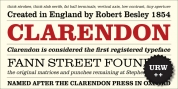 URW Clarendon font download