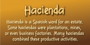 Hacienda font download