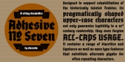 Adhesive Nr. Seven font download