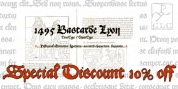 1495 Bastarde Lyon font download