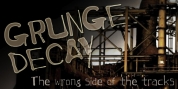 Grunge Decay font download