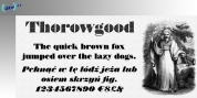 Thorowgood font download