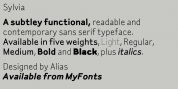 Sylvia font download