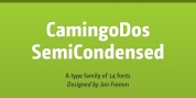 CamingoDos SemiCondensed font download