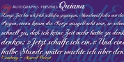 Quiana font download