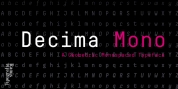 Decima Mono font download