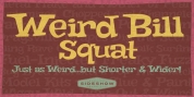 Weird Bill Squat font download