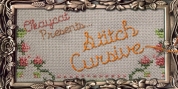 Stitch Cursive font download