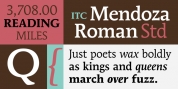 ITC Mendoza Roman font download