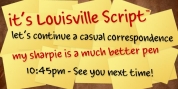Louisville Script font download