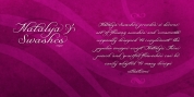 Natalya Swashes font download