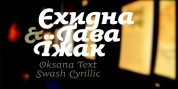 Oksana Text Swash Cyrillic font download
