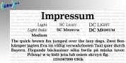 Impressum font download