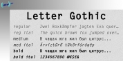 Letter Gothic font download