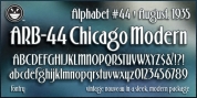 ARB 44 Chicago Modern font download