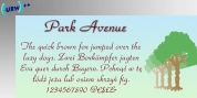 Park Avenue font download