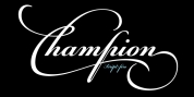 PF Champion Script Pro font download