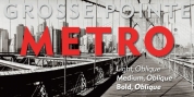 Grosse Pointe Metro font download