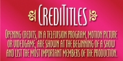 Credititle font download