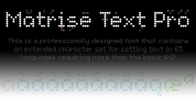 Matrise Text Pro font download