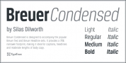 Breuer Condensed font download