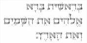 OL Hebrew David Deco Linear font download