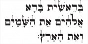 OL Hebrew Formal Script With Tagin font download