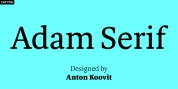 Adam Serif font download