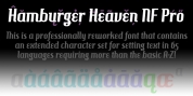 Hamburger Heaven NF Pro font download