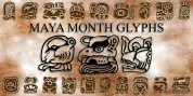 Maya Month Glyphs font download