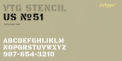 Vtg Stencil US No 51 font download