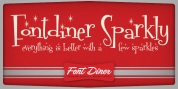 Fontdinerdotcom Sparkly font download