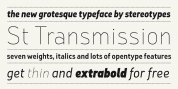 St Transmission font download