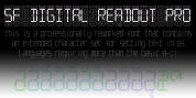 SF Digital Readout Pro font download