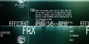 Efficient Fax font download
