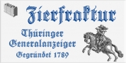 Zierfraktur font download