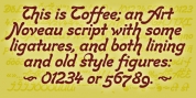 Toffee Script font download