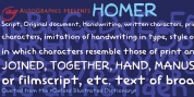 Homer font download