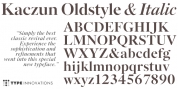 Kaczun Oldstyle Bold font download