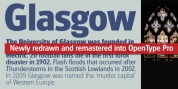 Glasgow Pro font download