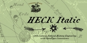 Heck Italic font download