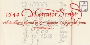 1540 Mercator Script font download