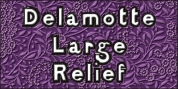 Delamotte Large Relief font download