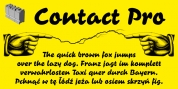 Contact Pro font download