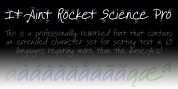 It Aint Rocket Science Pro font download