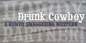 Drunk Cowboy font download
