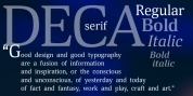 Deca Serif font download