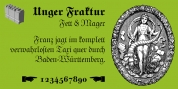 Unger Fraktur font download